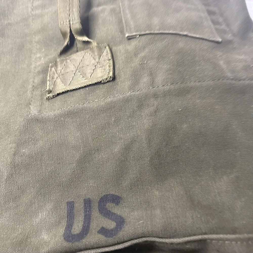 Vintage 1980 US Military Canvas Duffel Bag Type II Backpack Sea Bag Gorpcore